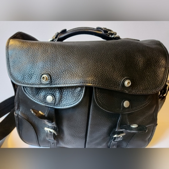 Vintage MULHOLLAND Black Leather Briefcase THE CHALICE 2007 - Picture 5 of 16